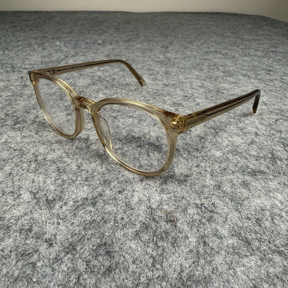 Warby Parker Gillian M 177 Translucent Tan Eyeglass Frame 52-20-145 FRAMES ONLY